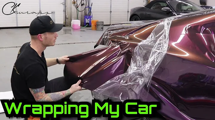 DETAILED WRAPPING MY CAR! How To Vinyl Wrap Rear Quarter Panel  | Vvivid Vinyl Nightshade Purple