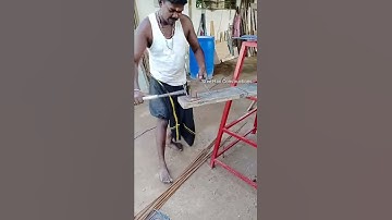 Column rings making by hand | 7"x 7" stirrups making | Sree Hari Constructions | #shorts
