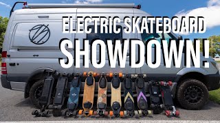 Electric Skateboard SHOWDOWN! | Drag Race Testing