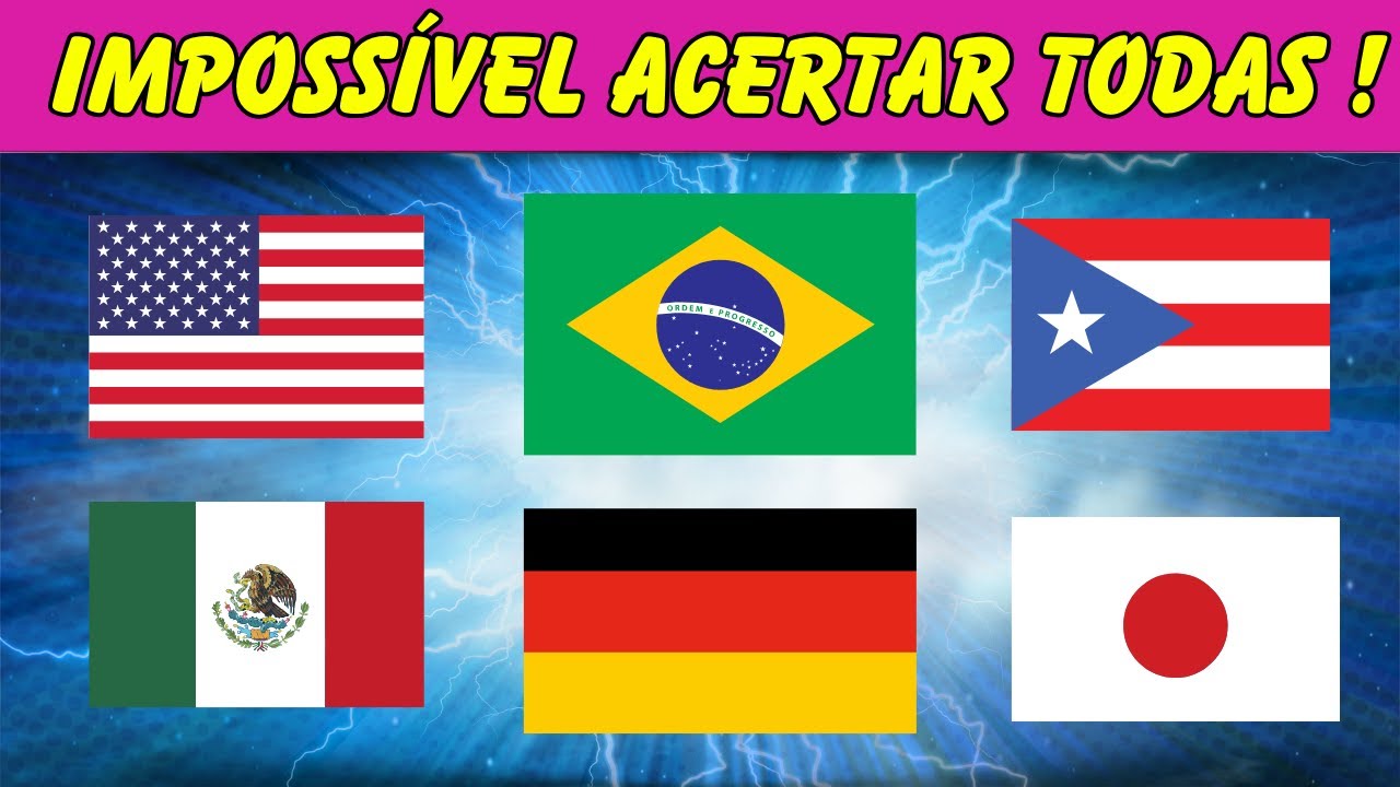 A última é impossível! #quiz #quizbrasil #bandeira #paises #inteligent