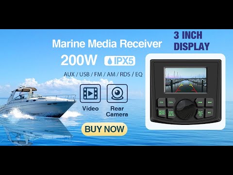 Récepteur Stéréo étanche Bluetooth Marine Avec Lecteur MP3 Sur Radio Dab+/AM/FM Et USB Pour