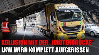 LKW kollidiert mit der Idiotenbrücke in Köln-Deutz – Auflieger vollständig aufgerissen | 06.05.2026