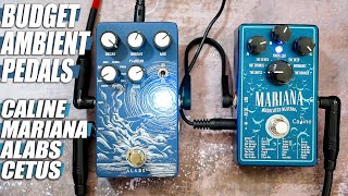 Video thumbnail of "BUDGET AMBIENT PEDALS To Make GUITAR Soundscapes Drones and Swells // CALINE Mariana + ALABS Cetus"