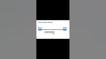 IP security protocols - Authentication Header or AH