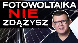 ❌ Fotowoltaika ❌ Spiesz się to ZDĄŻYSZ zostać PROSUMENTEM !!!