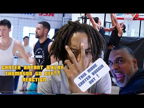 MOZAY REACTS TO Carter Bryant & Klay Thompson *GO OFF* in Exclusive NBA Run {THEY BUGGIN OUT!