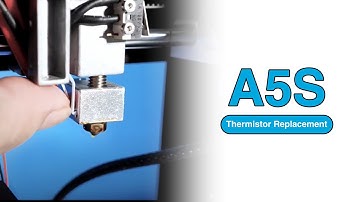 How to replace the thermistor for JGMaker A5S 3d printer
