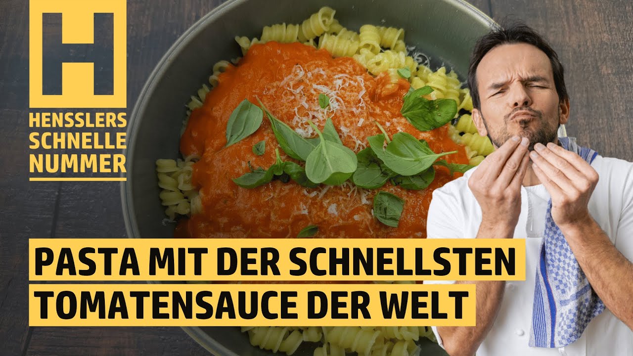 Schnelles Pasta mit der schnellsten Tomatensauce der Welt Rezept von Steffen Henssler