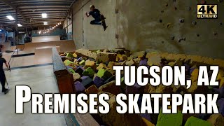 Skating Premises Park Tucson, AZ! | New trick and foam pit sesh! (4K)