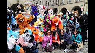 Swissfurs Public Fursuiting Fun in Bern 03/2024