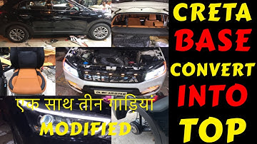 CRETA BASE MODEL CONVERTED INTO TOP | HEADLIGHT | BREEZA | SWIFT FULL MODIFIED | Rahul Singh