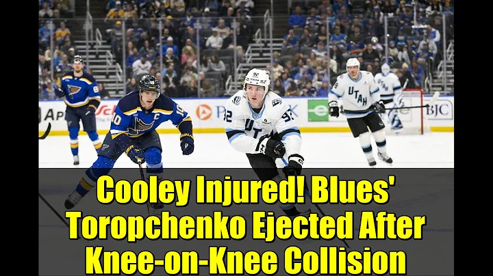 Cooley Injured! Blues' Toropchenko Ejected After Knee-on-Knee Collision | NHL Highlights