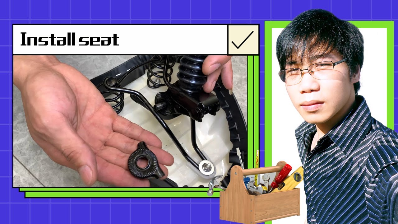 How to install a scooter seat bicycle seat YouTube