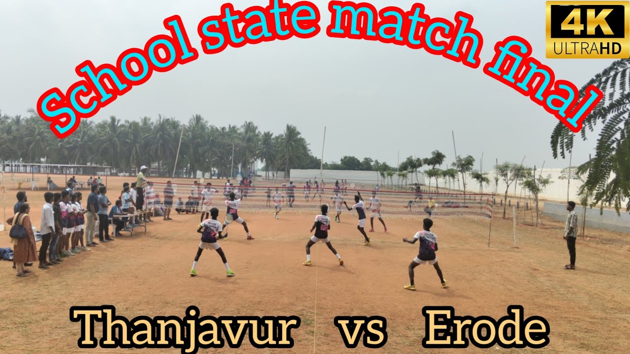 School state match final 🔥Thanjavur vs erode 🔥🎾