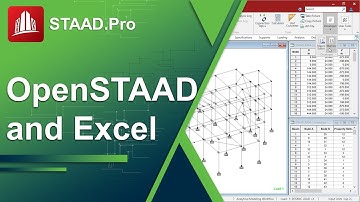 Linking STAAD.Pro with Excel using OpenSTAAD