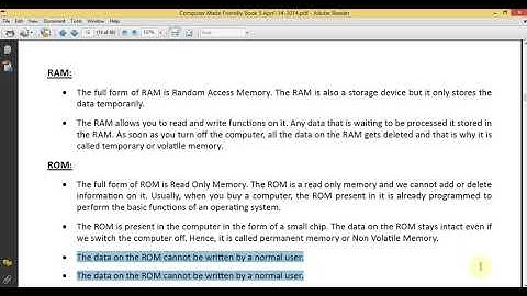 Class 5 Computer Unit 2 Lesson 27 Jul 2020