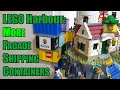 LEGO Harbour - Shipping Container Stack (Part 2) MOC Facade 🚢⚓🏹