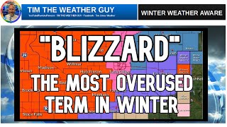 Why Not All Snow Storms Are "BLIZZARDS"