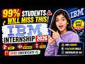 IBM Internship 2026 is LIVE! No Exam, No Fees, Direct Certificate 😱 Apply Before It Closes