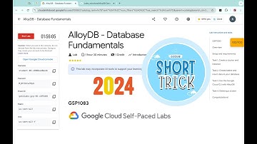 [2024] AlloyDB - Database Fundamentals | #qwiklabs | #GSP1083 | [With Explanation🗣️]