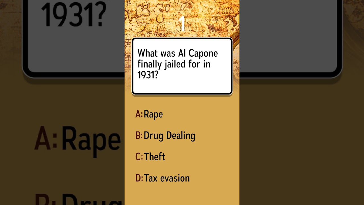 What crime led to Al Capone's 1931 imprisonment?