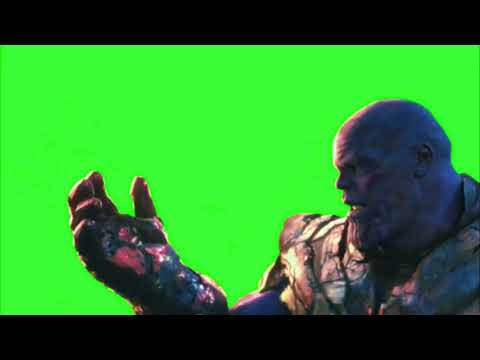 Thanos snap green screen
