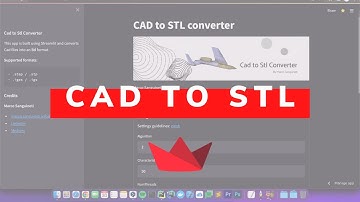 Convert CAD (STEP or IGES) to STL with Python and Streamlit
