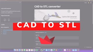 Convert CAD (STEP or IGES) to STL with Python and Streamlit