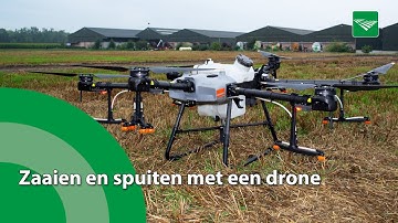 Zaaien en spuiten met een drone