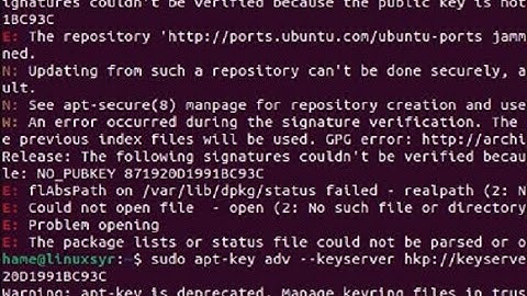 apt secure8 manpage for repository creation and user configuration details ubuntu 22.04