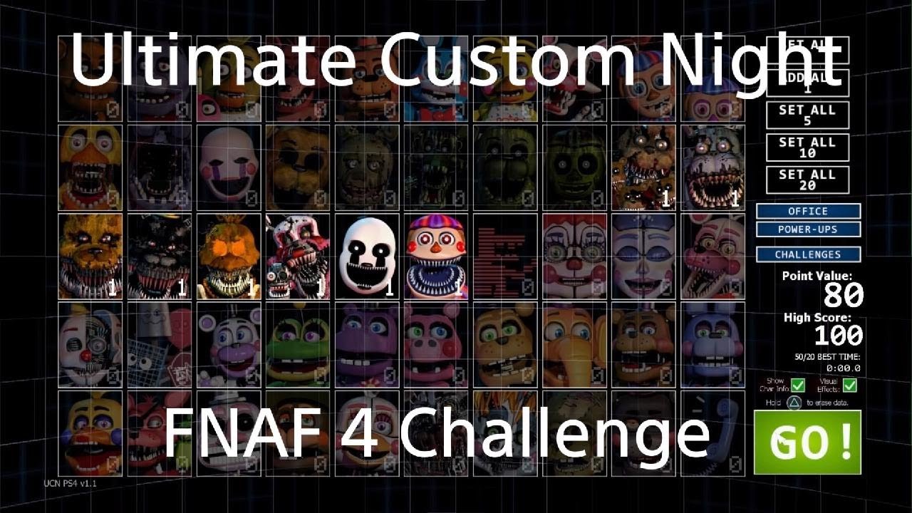 Ultimate Custom Night FNAF 4 Challenge YouTube ultimate-custom-night-fnaf-4-challenge-youtube