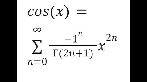 cos(x)Taylor Maclaurin SERIESSUM LINEST POLYNOMIAL REGRESSION GAMMA Google Sheets or Excel