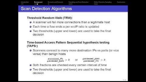 Scan Detection under Sampling: A New Perspective