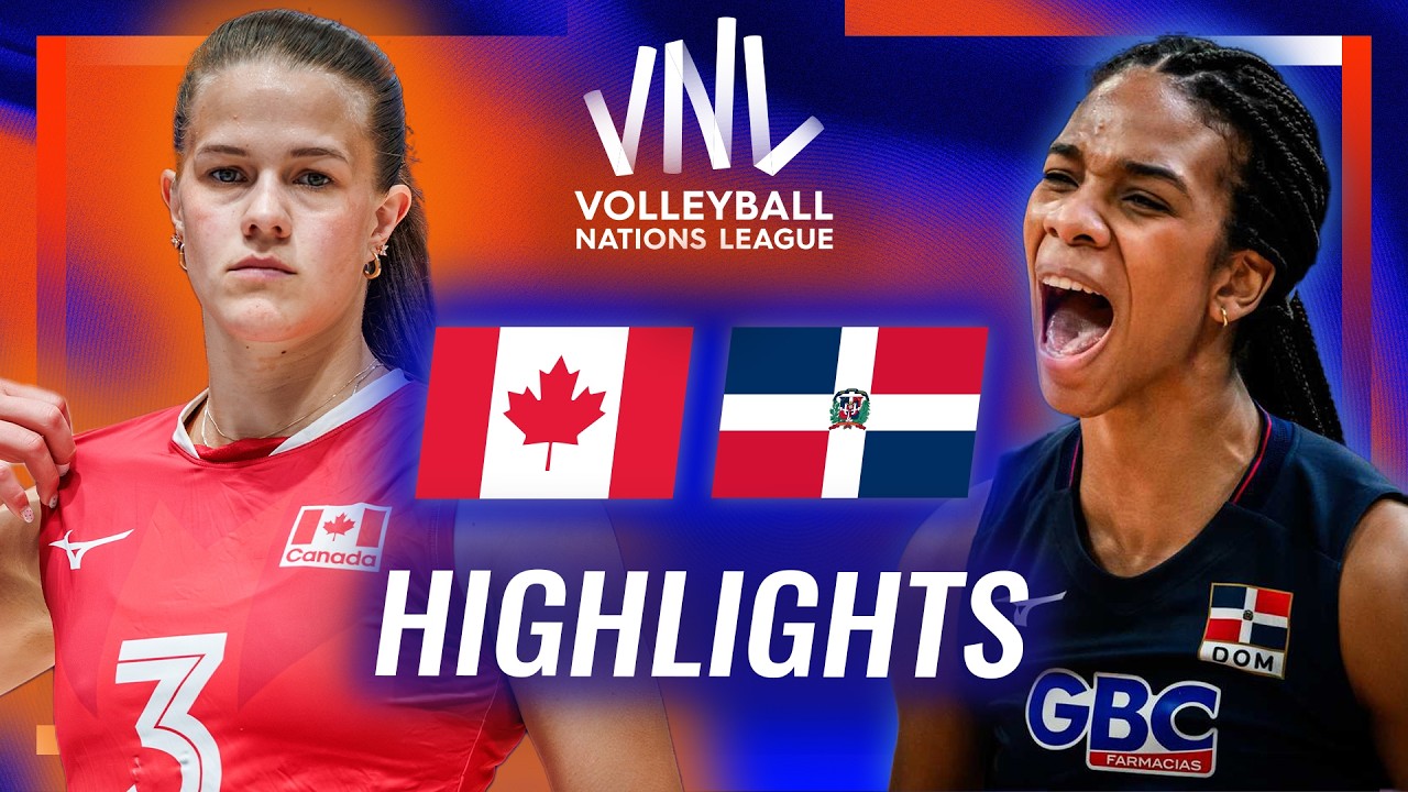Canada 🇨🇦 vs. Dominican Republic 🇩🇴 - Highlights | Week 3 | Women's VNL 2026