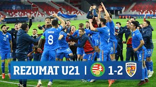 REZUMAT - Euro U21 | Ungaria U21 - România U21 1-2. Vezi golurile tricolorilor!