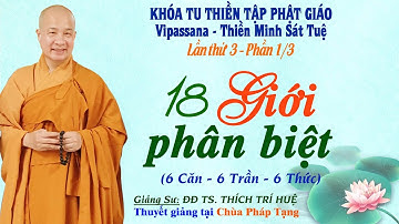 PT03.1 - 18 CỬA NGÕ Dẫn GIẶC PHIỀN NÃO Vào Tâm  || ĐĐ THÍCH TRÍ HUỆ (Khóa tu lần III - P1/3)