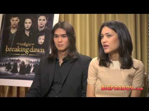 THE TWILIGHT SAGA: BREAKING DAWN Part II DVD/Blu-ray interview Booboo Stewart & Julia Jones