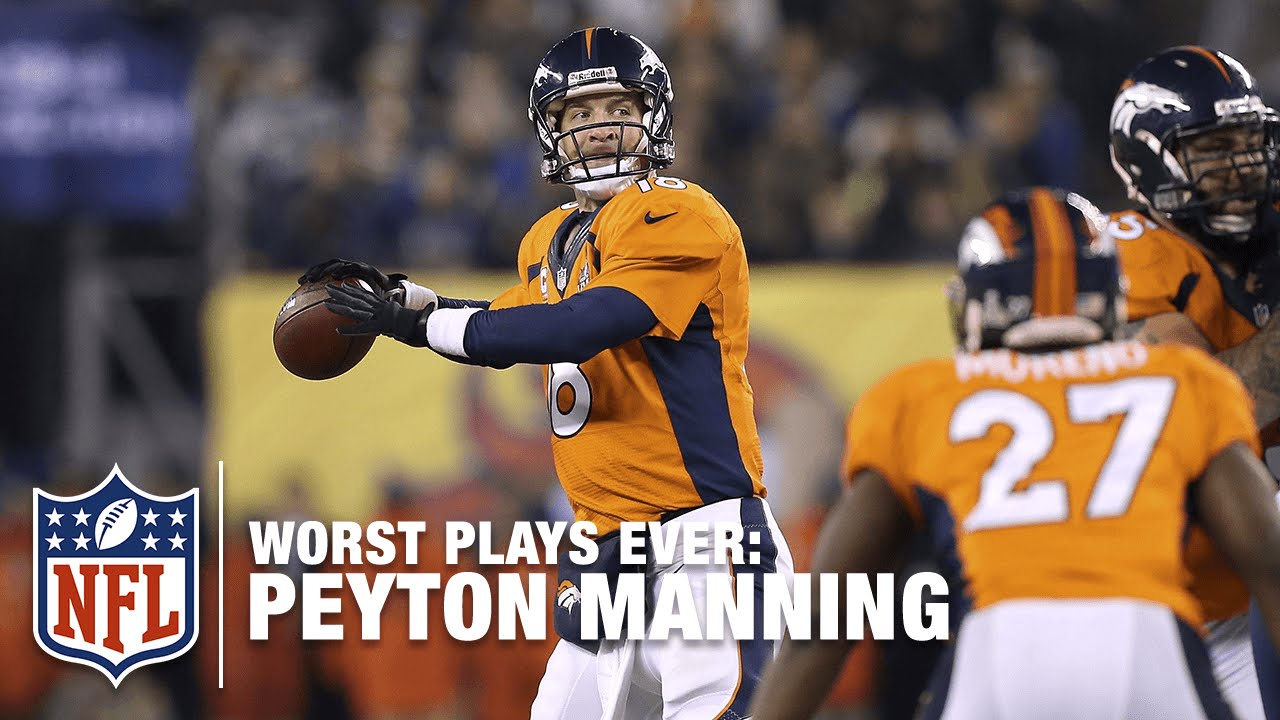 Super Bowl Safety Over the Head of Peyton! NFL's Worst Plays Ever