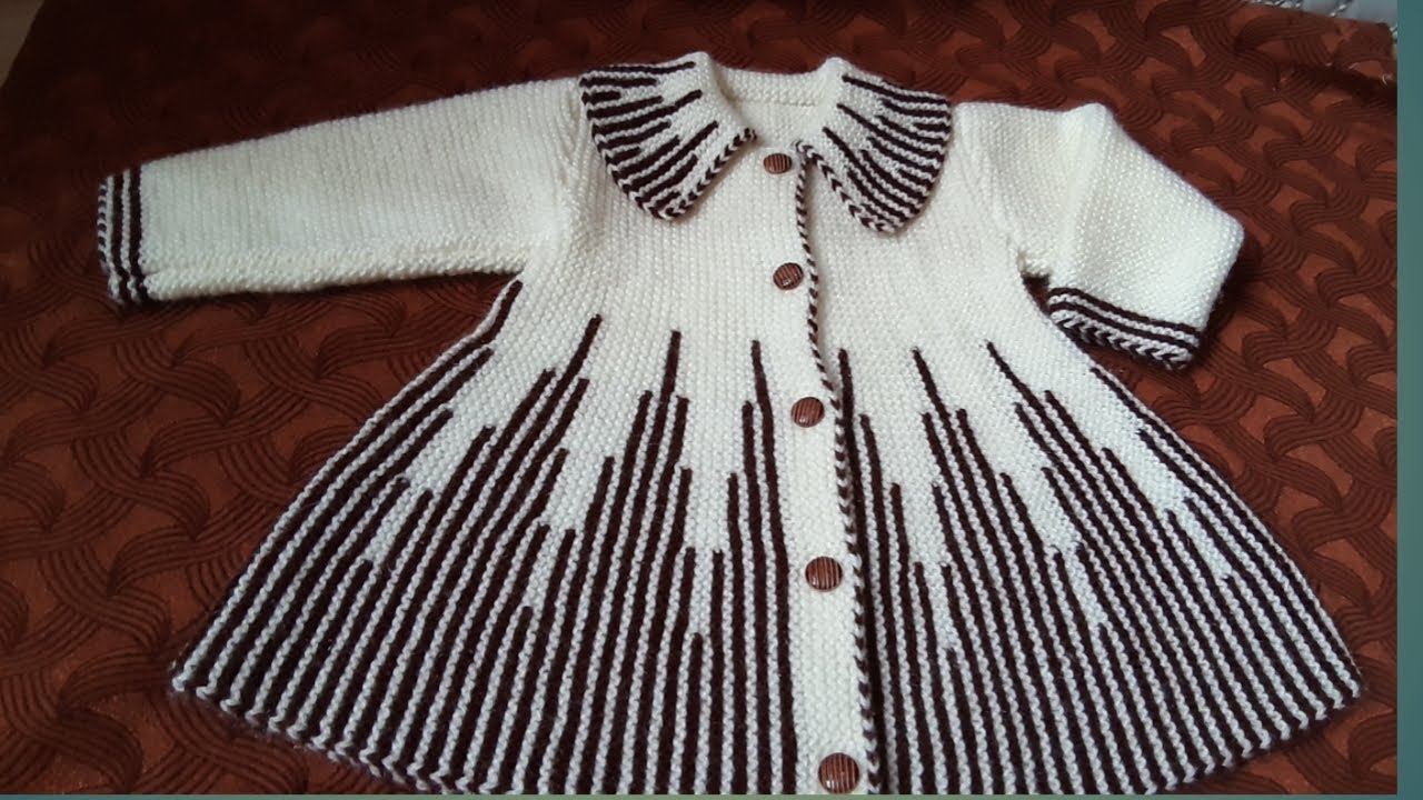 Crochet baby frock with jacket ( Part 1 ) - YouTube