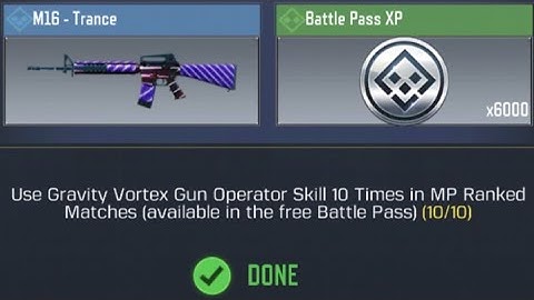 Call Of Duty Mobile Use Gravity Vortex Gun Operator Skill 10 Times in MP Ranked Matches