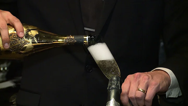 Tasting a $150 glass of champagne at Nick & Sam's ...