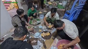 Mổ Lợn Bầy Mâm Lá Chuối - Cỗ Vùng Quê 