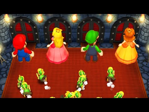 Mario Party 9 MiniGames Mario Vs Daisy Vs Luigi Vs Peach (Master Difficulty)