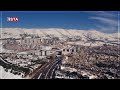 Drone footage shows beautiful winter scenes in sulaimani
