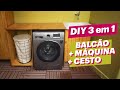 DIY 3 em 1: BALCÃO PARA LAVANDERIA #ReformaLavanderia