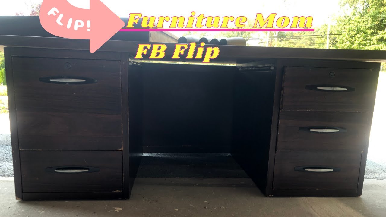 MCM Executive Desk Makeover For Profit// FB Marketplace Flip YouTube