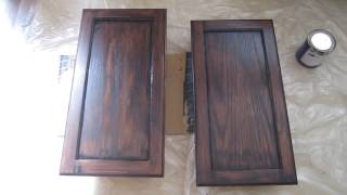 How to stain a cabinet with General Finishes Gel Stain | DecorSauce