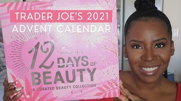 TRADER JOES 12 DAYS OF BEAUTY ADVENT CALENDAR 2021