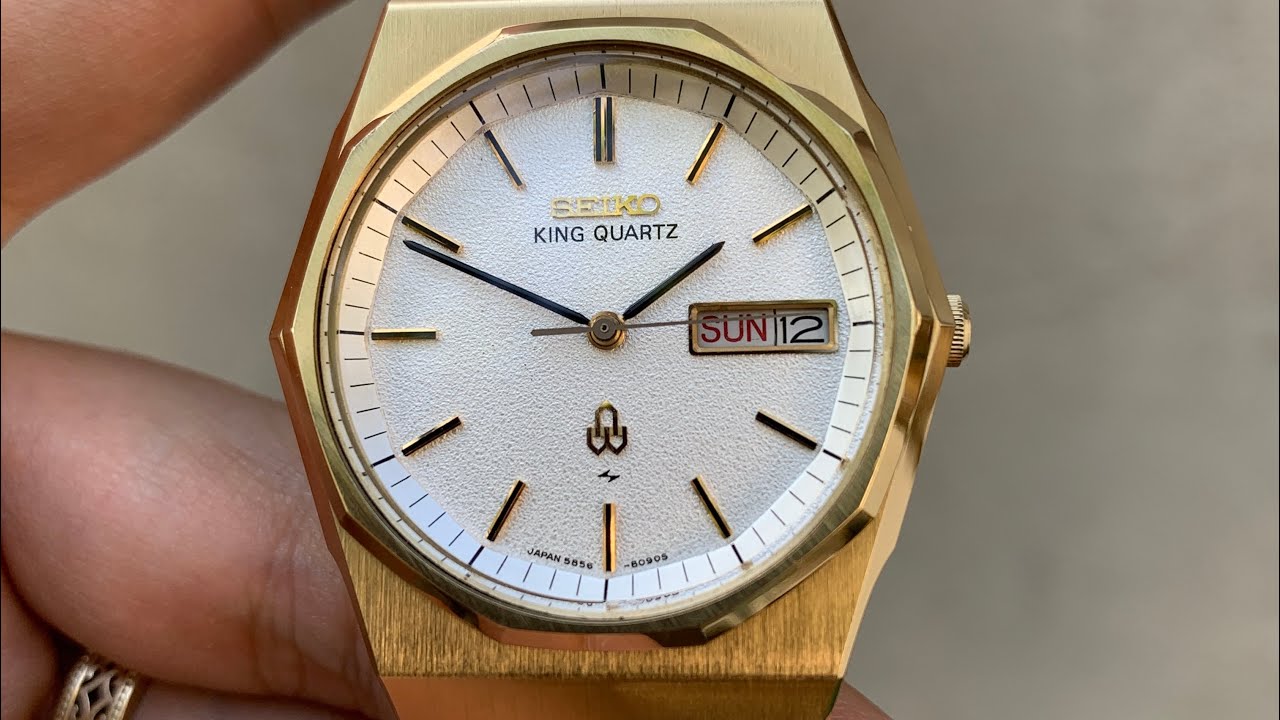 Watches of GaCTM5 - trên tay đồng hồ Seiko vintage King Quartz 5856-8080  SGP - YouTube