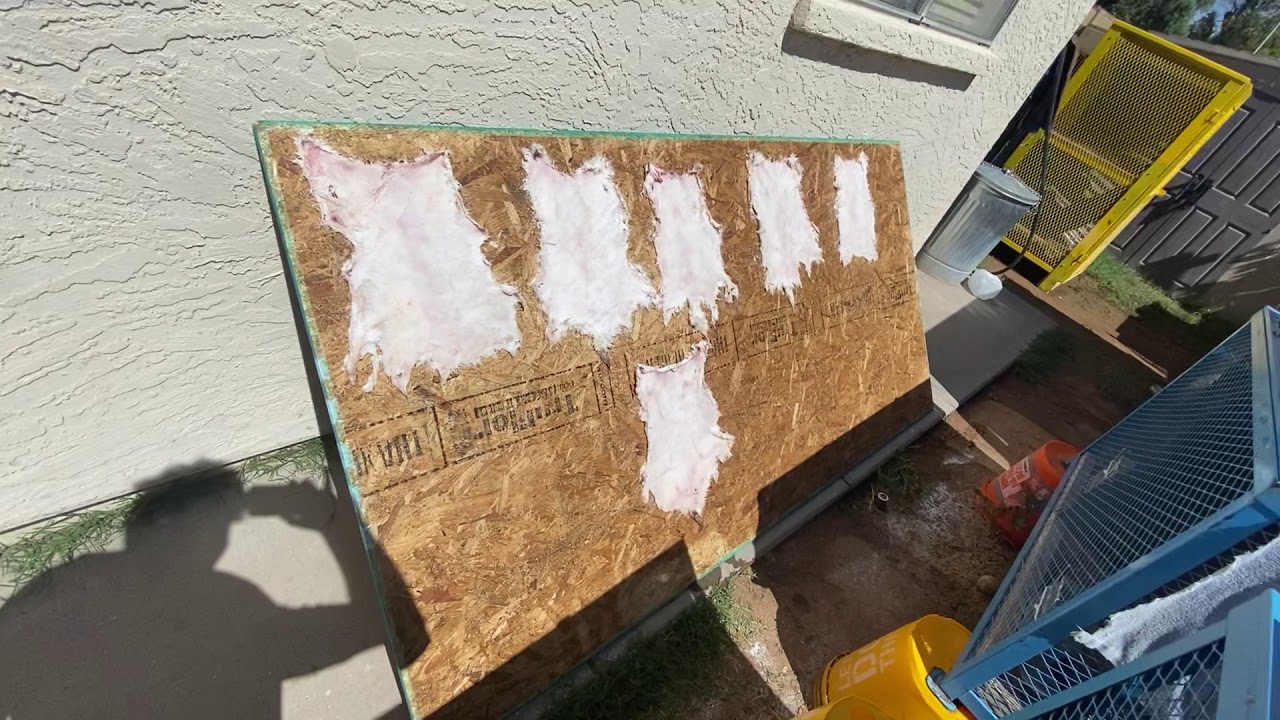 Tanning my rabbit pellets